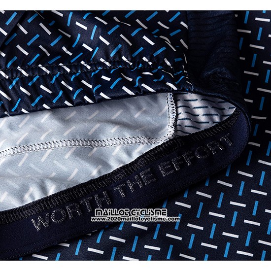 2019 Maillot Ciclismo La Passione Bleu Manches Courtes et Cuissard